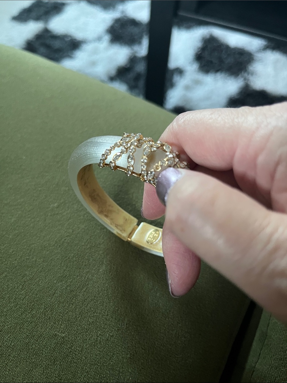 Alexis Bittar Lucite/Crystal Bracelet - Picture 8 of 8